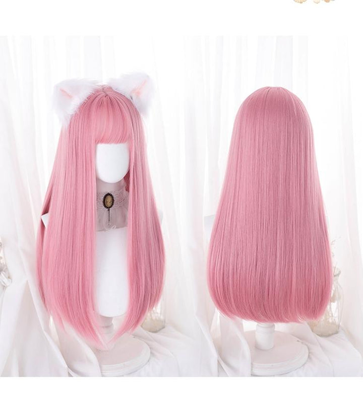 JK Wig Waist Length Light Pink Long Straight Hairpiece 31714:367610 31714:367610