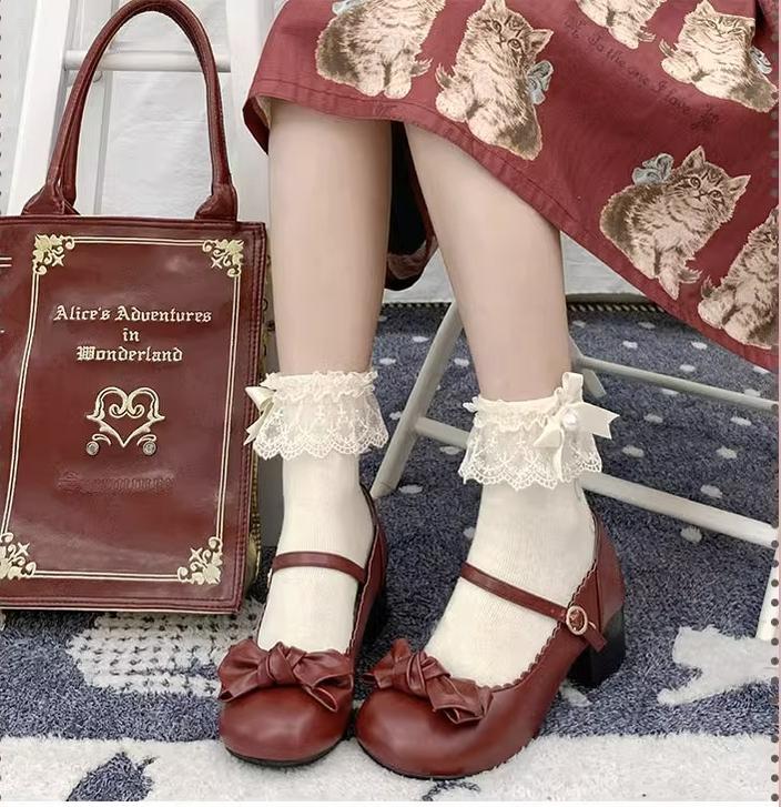 Kawaii Fashion Lolita Round-Toe Mary Jane Shoes Multicolor 22832:328310 22832:328310