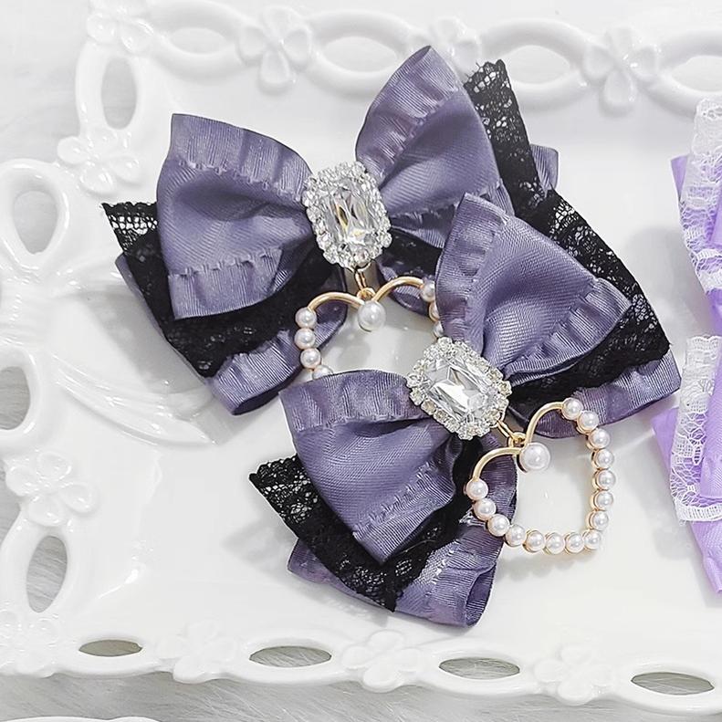 Jirai Kei Hair Clip, Heart-shaped Pendant 43762:784476