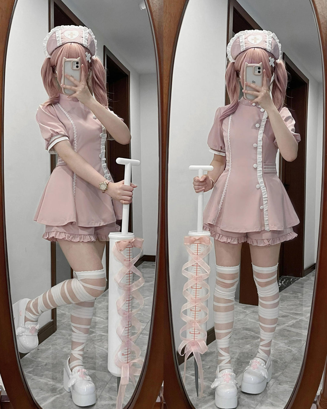 Tenshi Kaiwai Dress Set Nurse Medical Series Outfit Sets 37460:560266