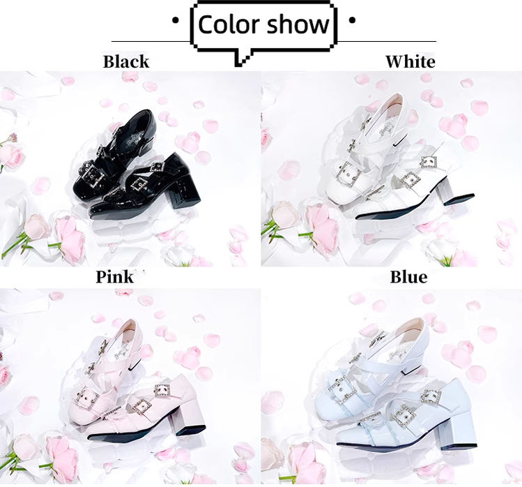 Jirai Kei Shoes High Heels Ryousangata Mary Jane Shoes 40096:654762