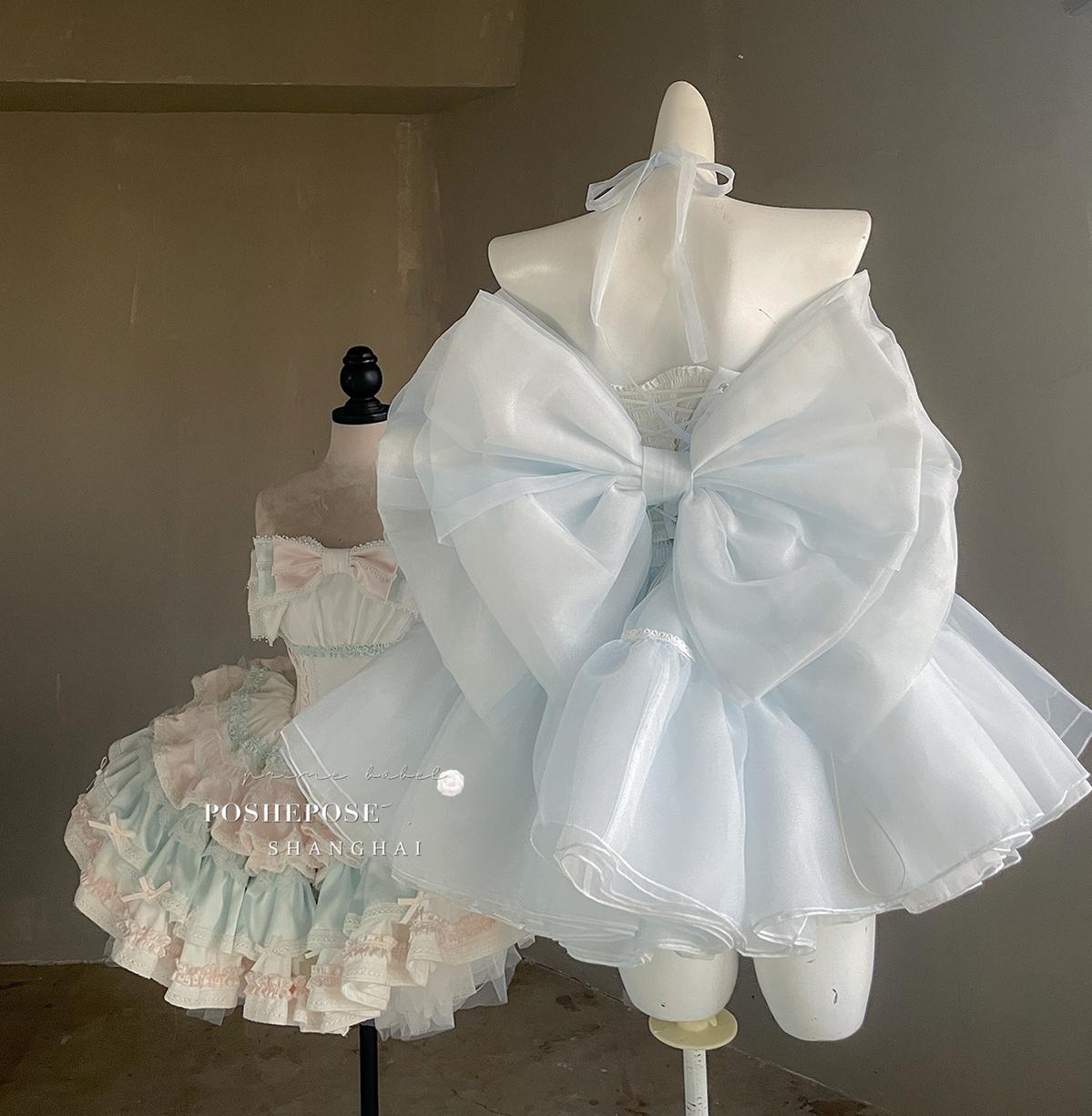 Pink Lolita Dress Corset Dress Princess Dress 36384:540910 36384:540910