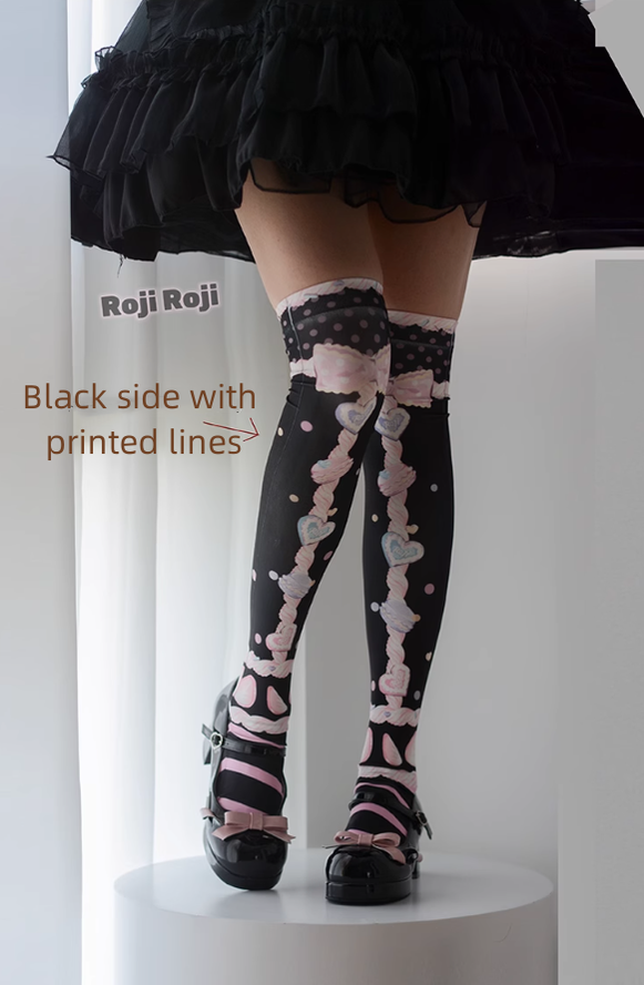 Lolita Woman Socks Pastel color Colour Knee-High Socks 31746:367430 31746:367430