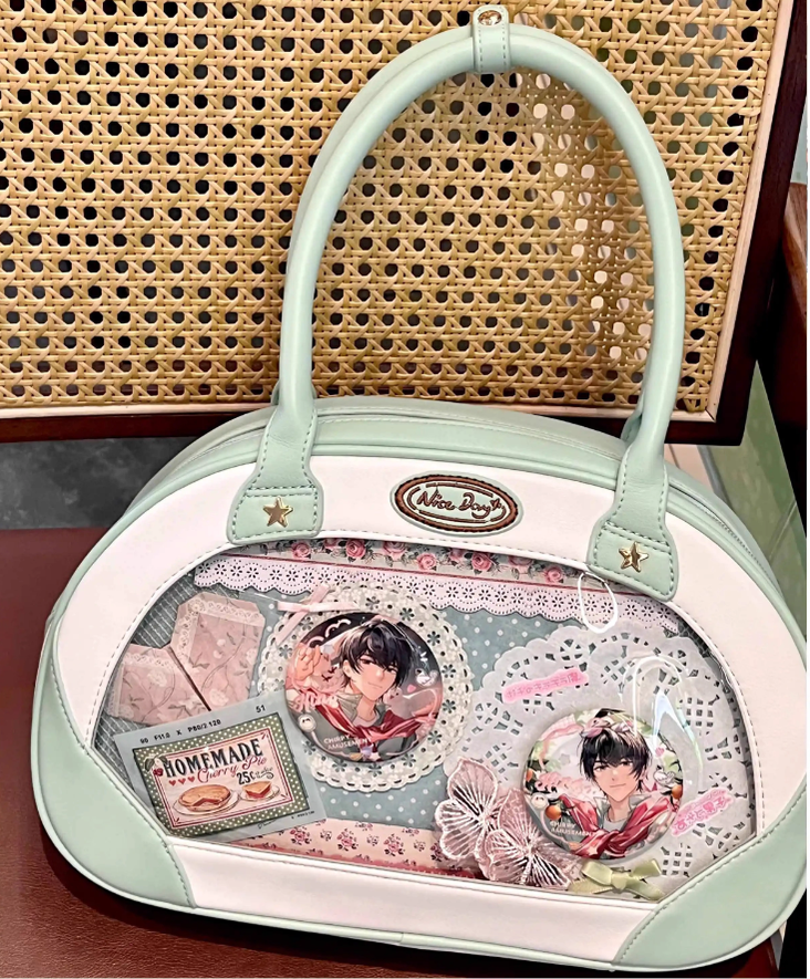 Adorable Itabag Dog Frisbee Crossbody Bag Embroidered Bag 38892:642406