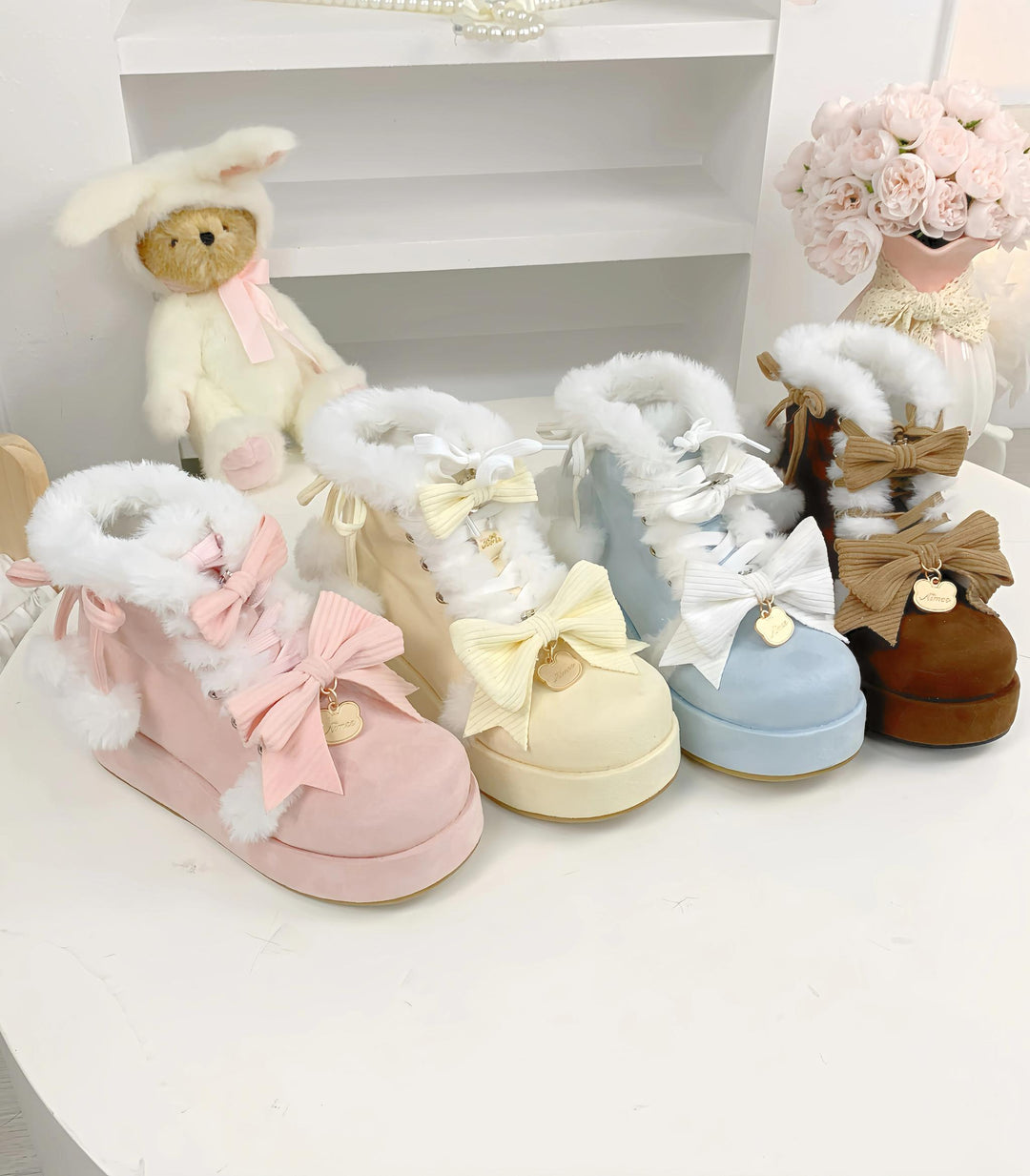 Sweet Lolita Shoes Kawaii Snow Boots Winter Platforms Shoes 41166:696180