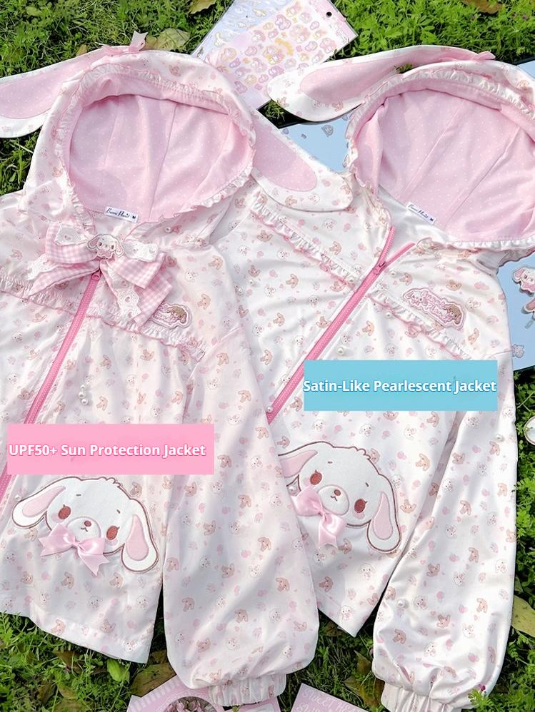 Pink Bunny Kawaii Jacket, UPF50 Sun Protection 42914:787263
