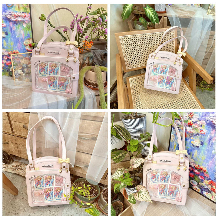 Kawaii Itbag Plaid Girl Large Capacity Handbag 33788:486070