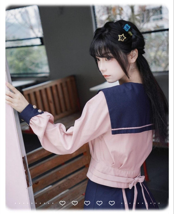 JK Uniforms with Short/Long Sleeved Shirt + Short/Mid-Length Skirt 43026:763220