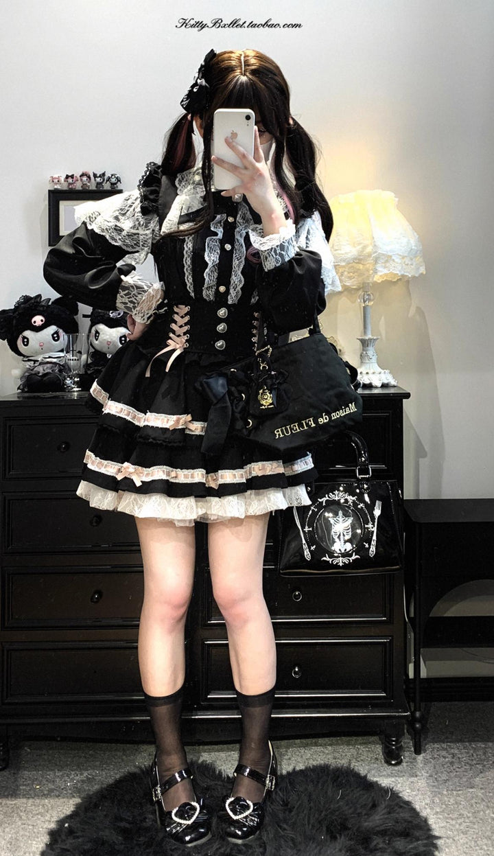 Plaid Jirai Kei Skirt, Detachable Suspenders 43735:784084