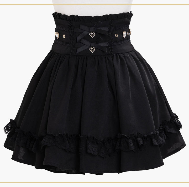 Jirai Kei High Waist Skirt, Built-in Safety Shorts (2XL L M S XL) 45720:860463