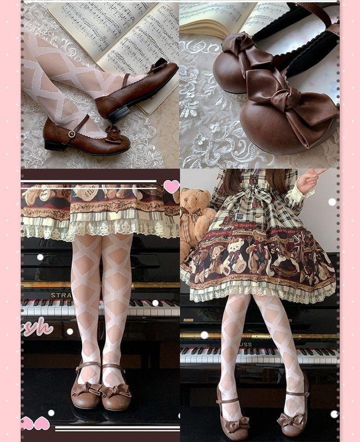 Kawaii Fashion Lolita Round-Toe Mary Jane Shoes Multicolor 22832:327334 22832:327334