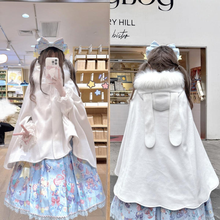 Sweet Lolita Coat Cotton Padded Cape Woolen Jacket 40650:672276