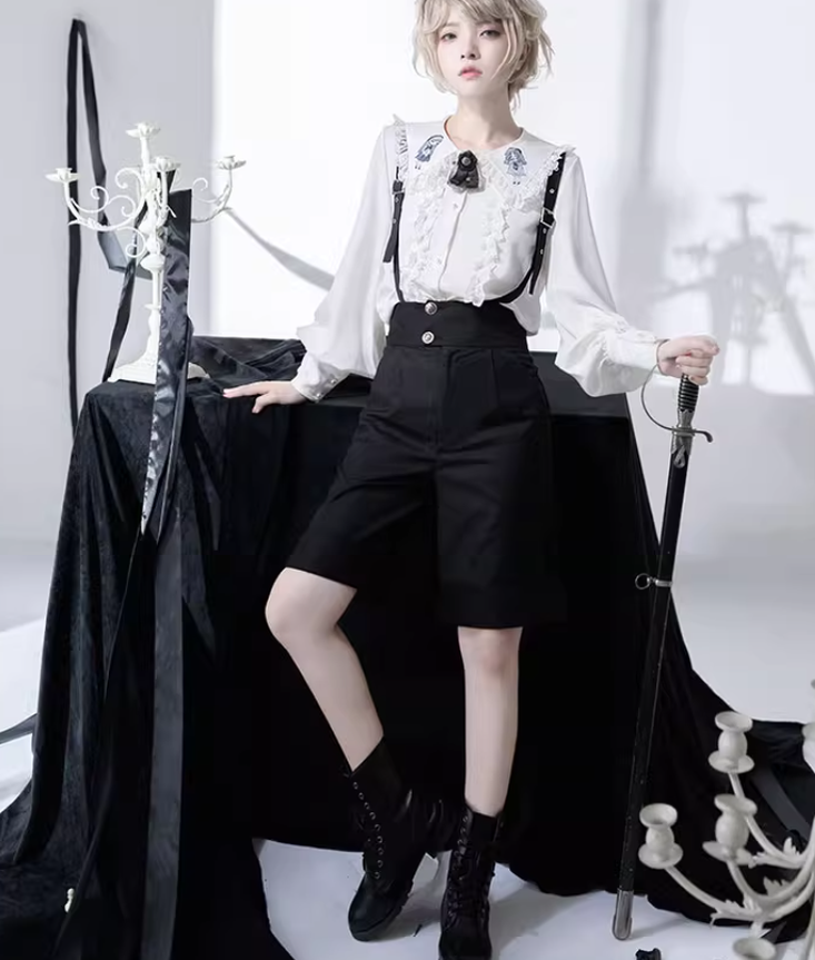 Ouji Lolita Blouse Prince Series Shirt And Suspender Pants 39362:629042