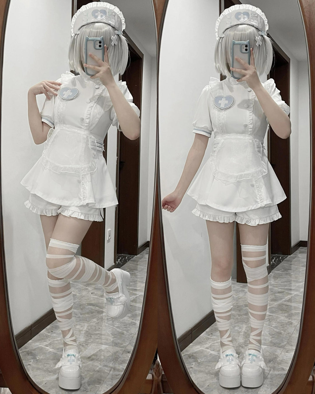 Tenshi Kaiwai Dress Set Nurse Medical Series Outfit Sets 37460:560318