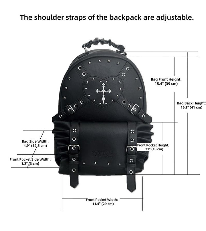 Subculture Black Backpack, Large Capacity 44670:818637
