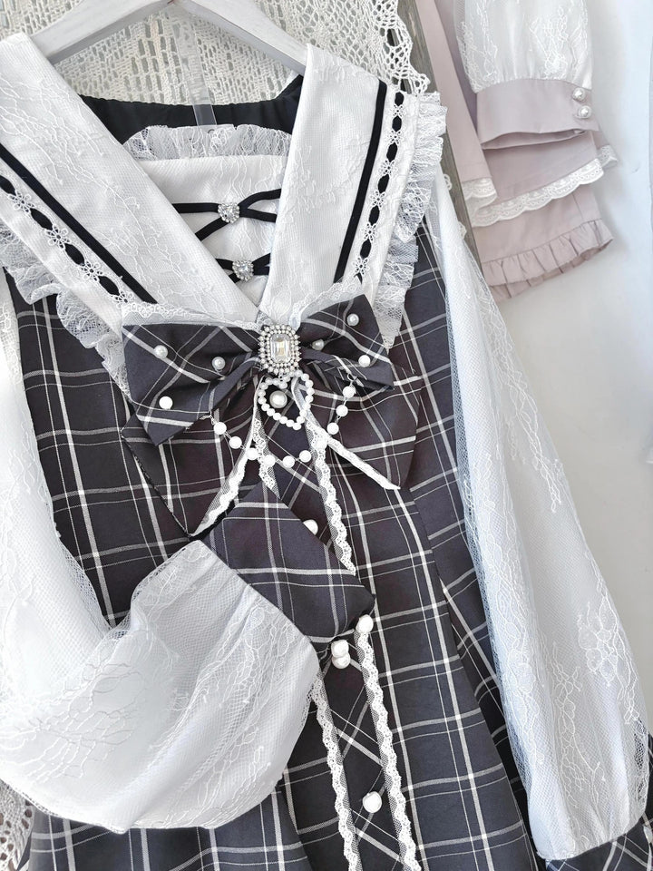 Sailor Collar Ryousangata Set Up, Lace Sleeves 43785:785576