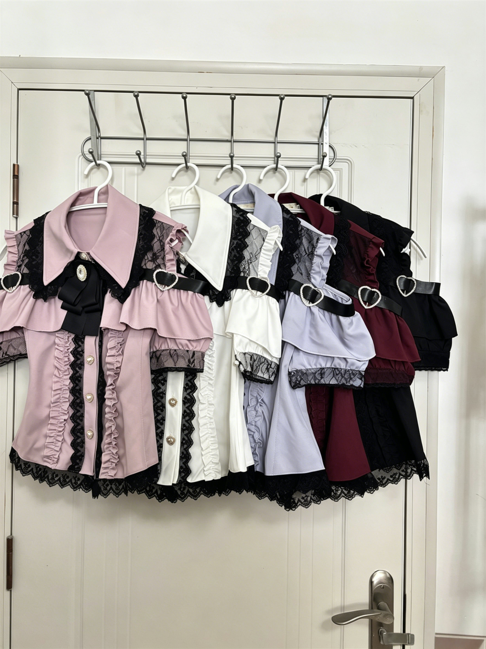 Jirai Kei Open Shoulder Blouse, Multi-Color Available 45424:848559