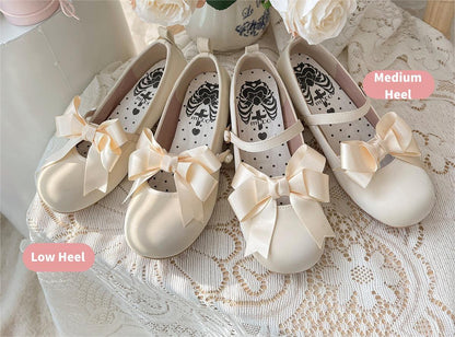 Lolita shoes Round Toe Heels Shoes Multicolors 35594:546410