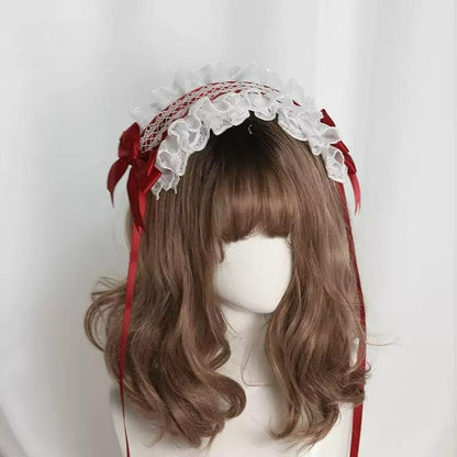 Lolita Headband Lace KC Detachable Cat Ear Headdress 35784:535888