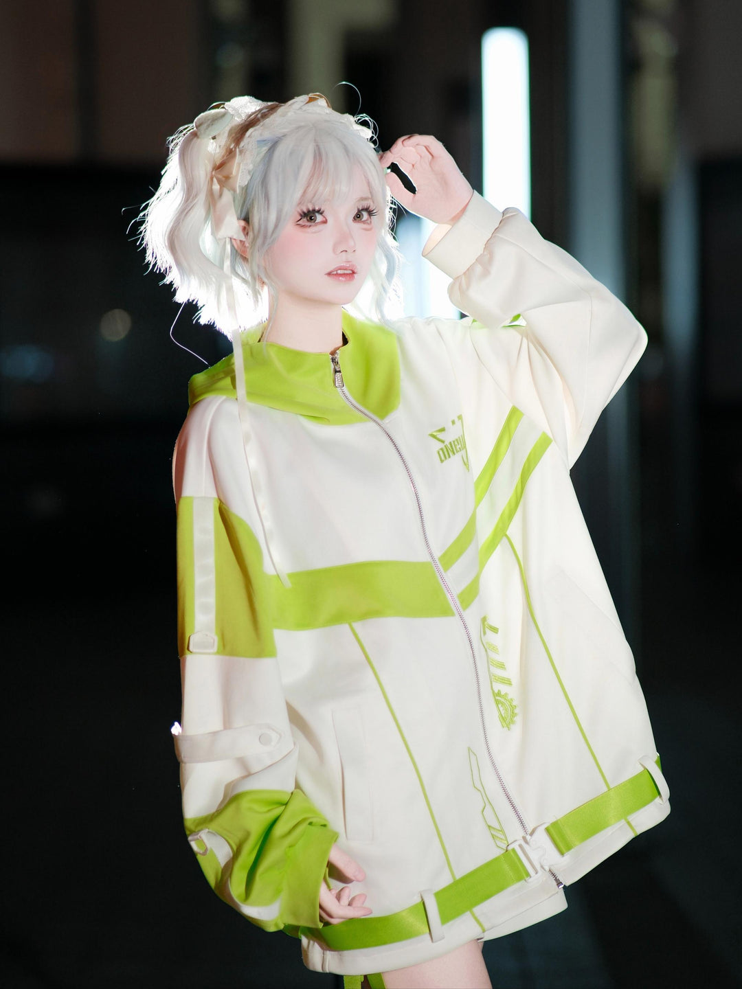 Plus Size Tenshi Kaiwai Outfit, Jacket and Shorts 44120:796947