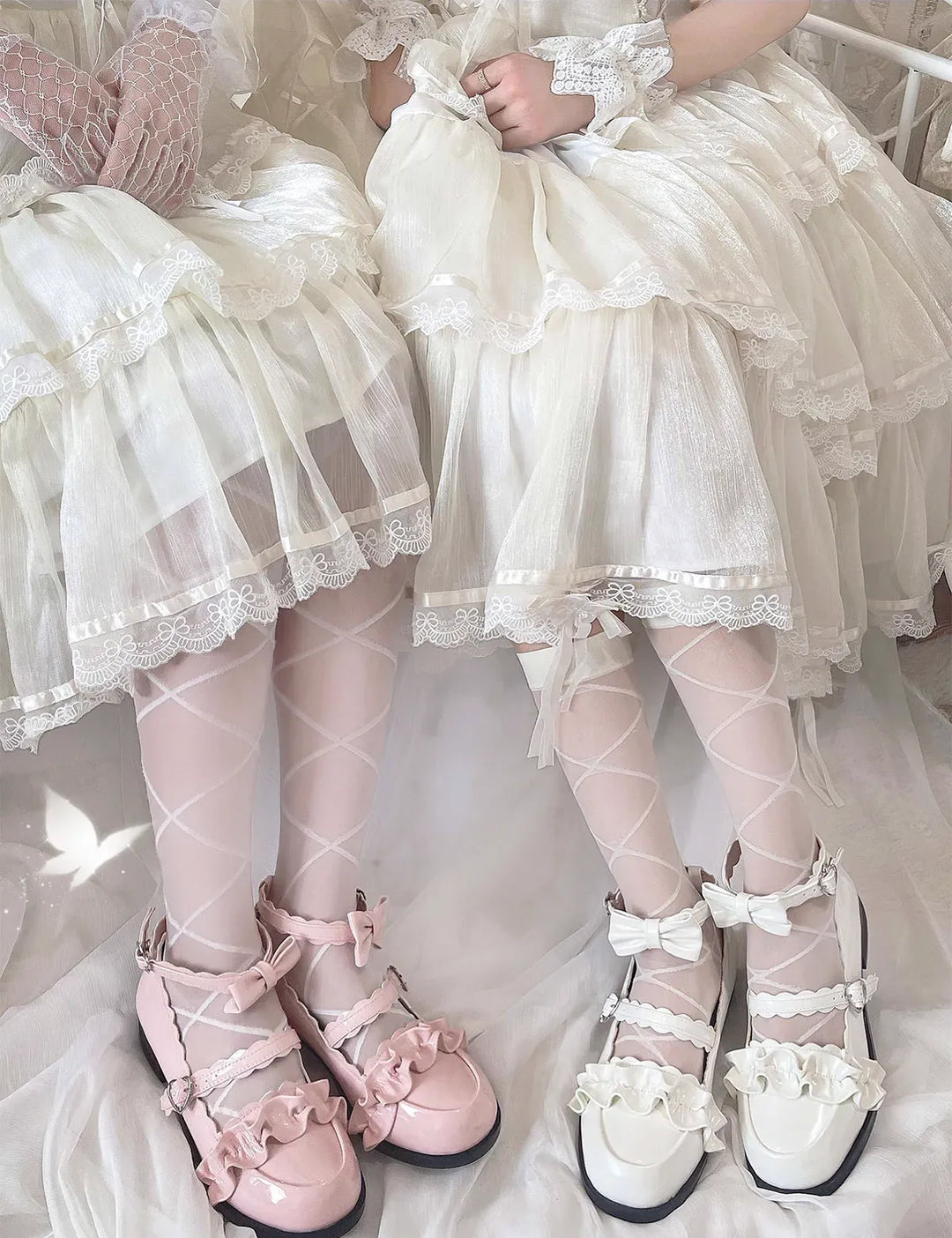 Kawaii Lolita Lace Flat Shoes 12 Colors 22828:329456 22828:329456