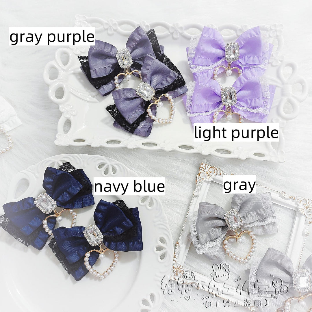 Jirai Kei Hair Clip, Heart-shaped Pendant 43762:784528