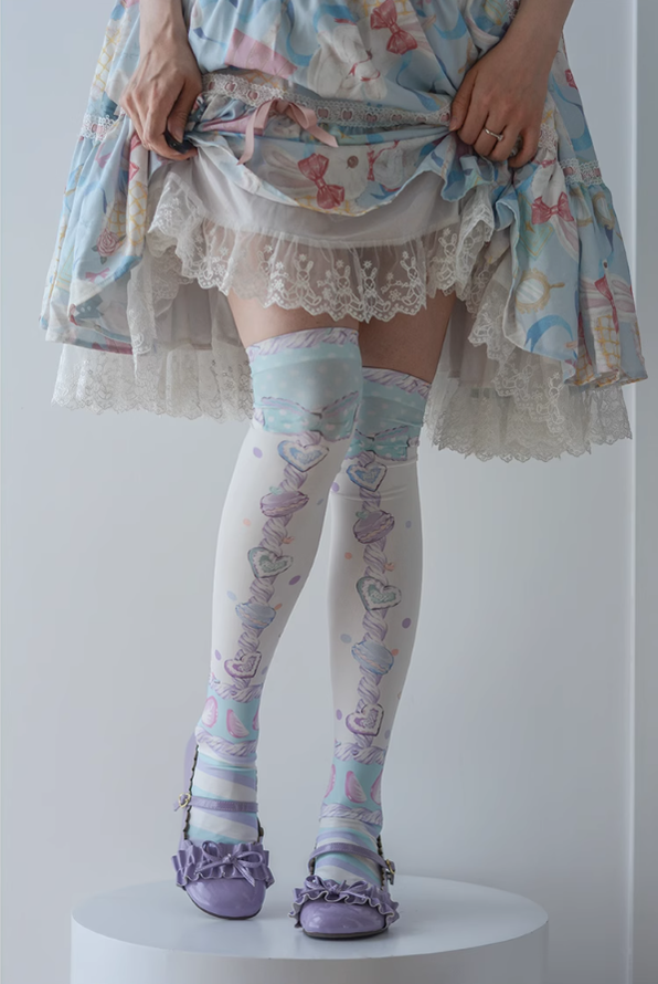 Lolita Woman Socks Pastel color Colour Knee-High Socks 31746:367418 31746:367418