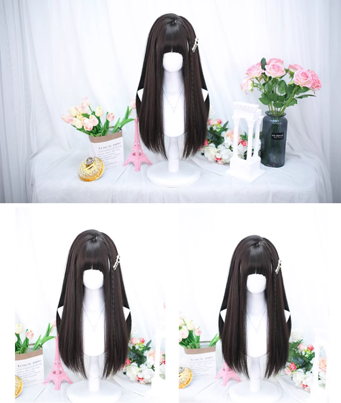 Lolita Wig Natural Long Curly Hair Gentle Straight Hair 35932:507534 35932:507534