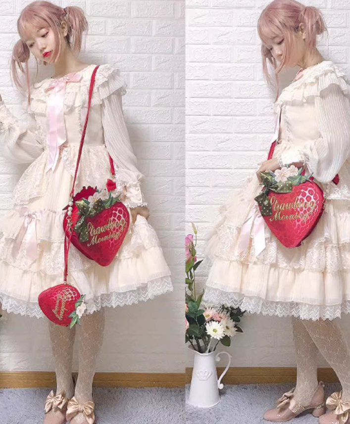 Sweet Lolita Bag Strawberry Handbag Crossbody Shoulder Bag 41814:722444