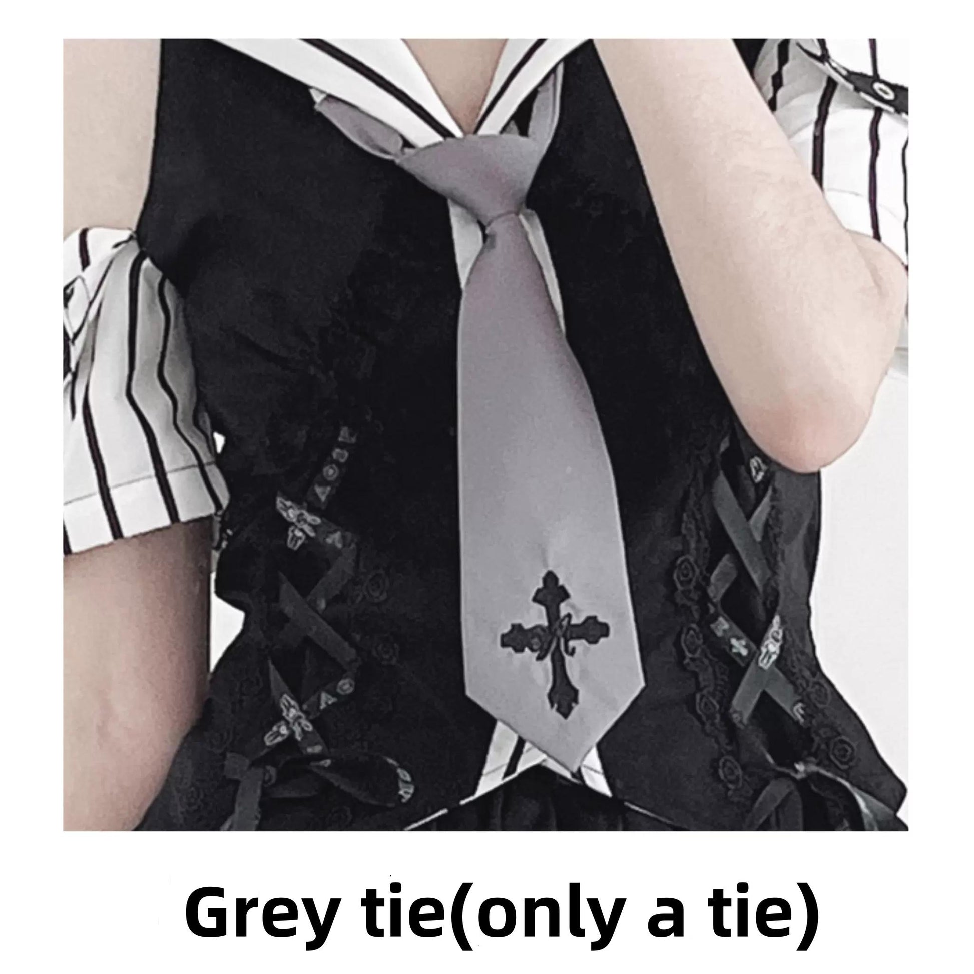 Jirai Kei Off-shoulder Striped Shirt And Ruffled Hem Skirt (L M S) 37558:564432