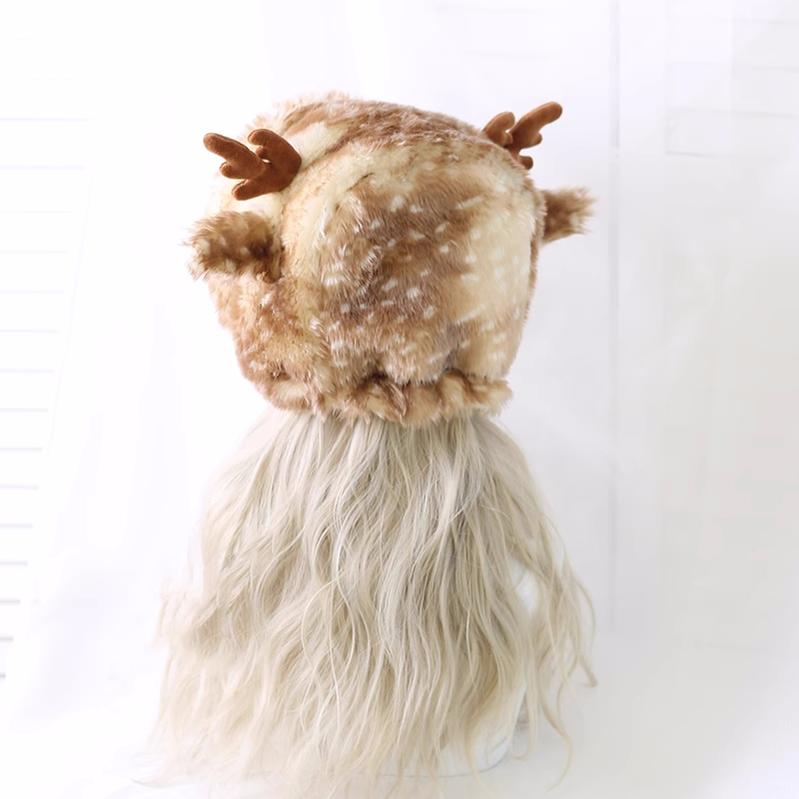 Japanese Style Hat Sweet Autumn Winter Warm Deer Horn Hat 28924:339236 28924:339236