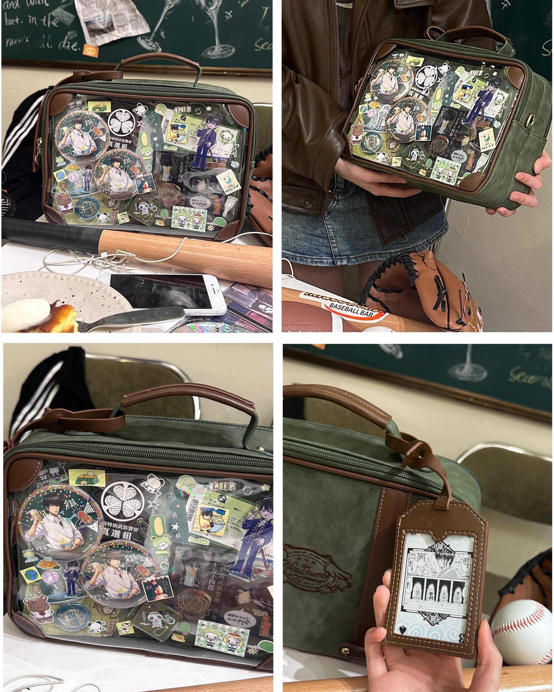 Kawaii Itabag Crossbody Shoulder Bag Vintage Square Bag 35278:491792