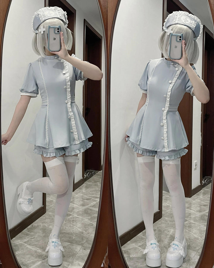 Tenshi Kaiwai Dress Set Nurse Medical Series Outfit Sets 37460:560278