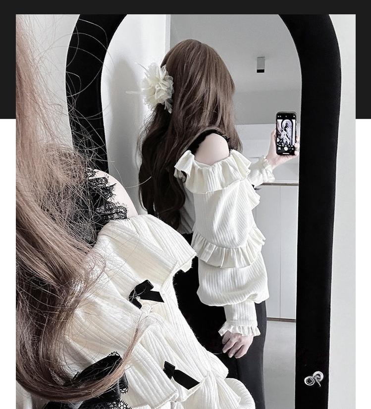 Seiso Kei Long Dress, Black & Beige Color Blocking 44785:828005