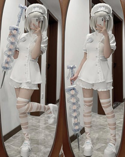 Tenshi Kaiwai Dress Set Nurse Medical Series Outfit Sets 37460:560308