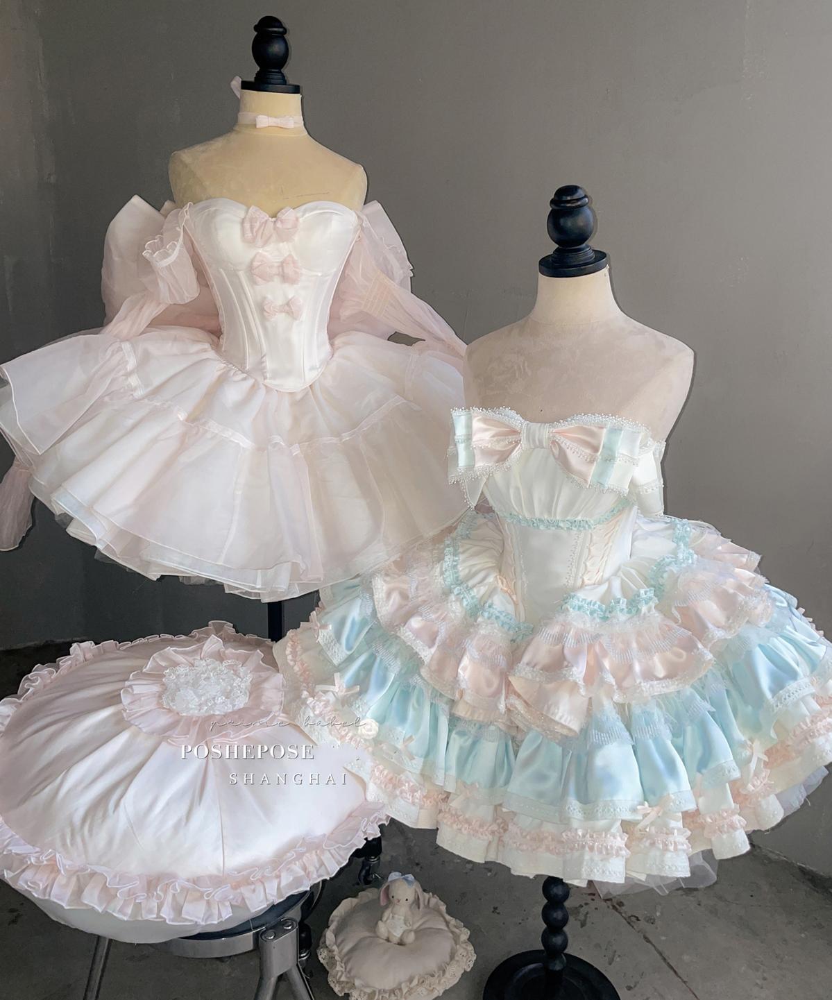 Pink Lolita Dress Corset Dress Princess Dress 36384:540748 36384:540748