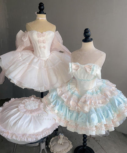 Pink Lolita Dress Corset Dress Princess Dress 36384:540748 36384:540748