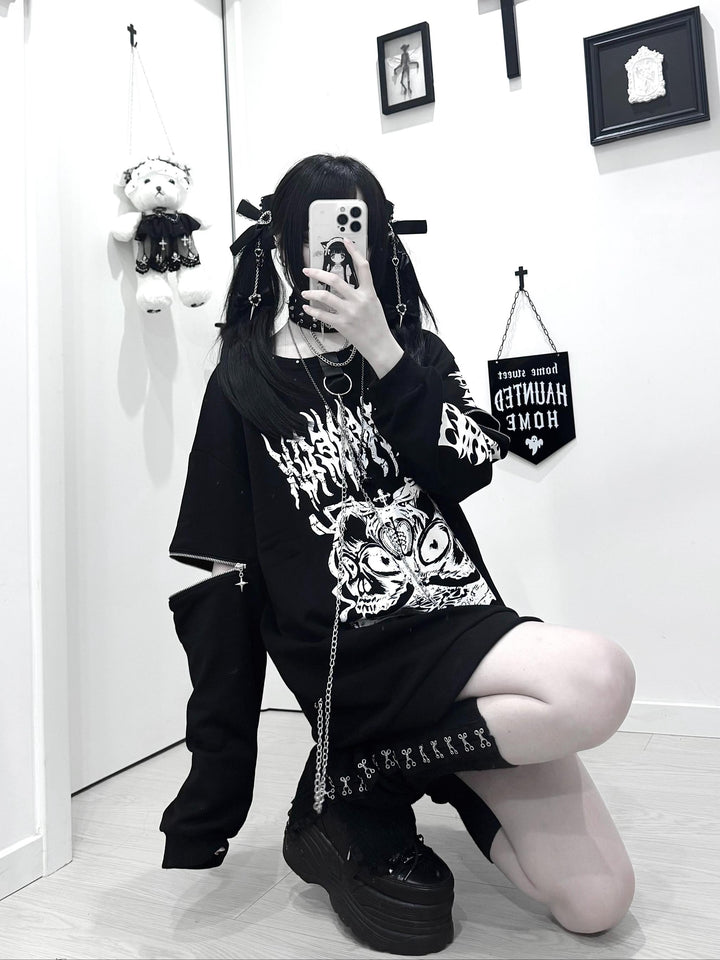 Subculture Sweatshirt, Detachable Front Chain 44561:815753