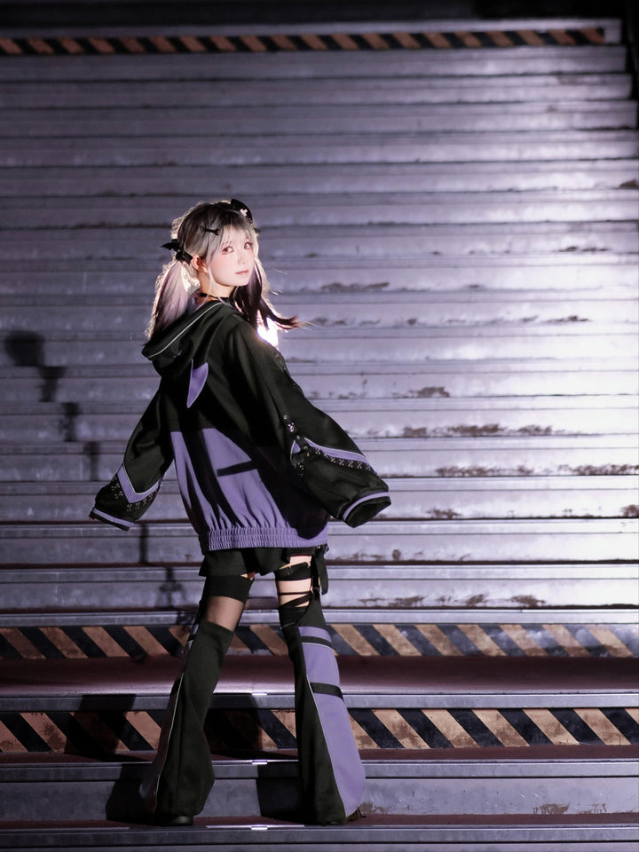 Tenshi Kaiwai Techwear Jacket and Shorts Set 44426:810752