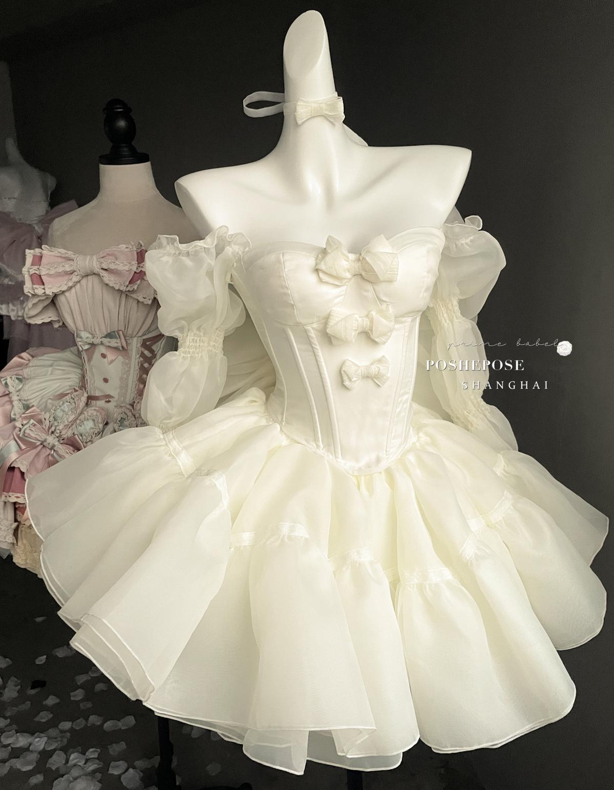 Pink Lolita Dress Corset Dress Princess Dress 36384:540876 36384:540876