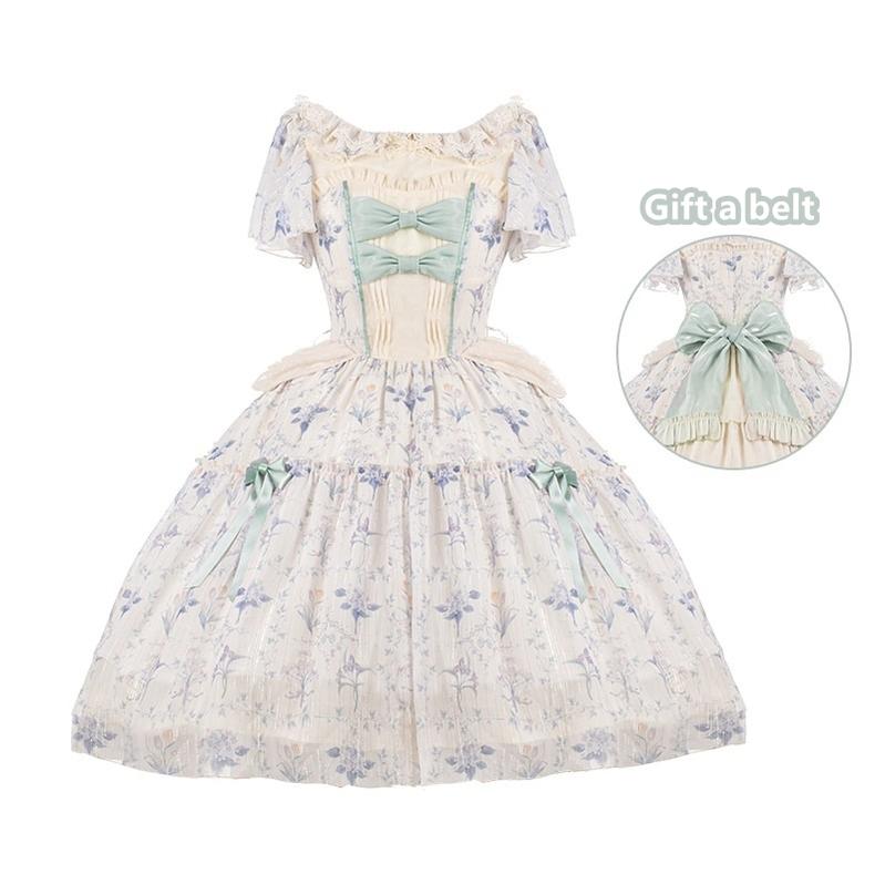 Classic Lolita Dress Letters And Poems Summer Flower Wall Series (2XL L M S XL) 37252:562050