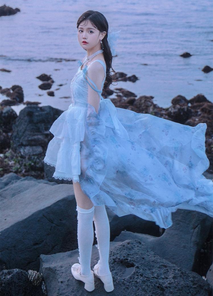 Lolita Dress Prom Dress Ballet Boned Strapless Mini Dress 36242:534156