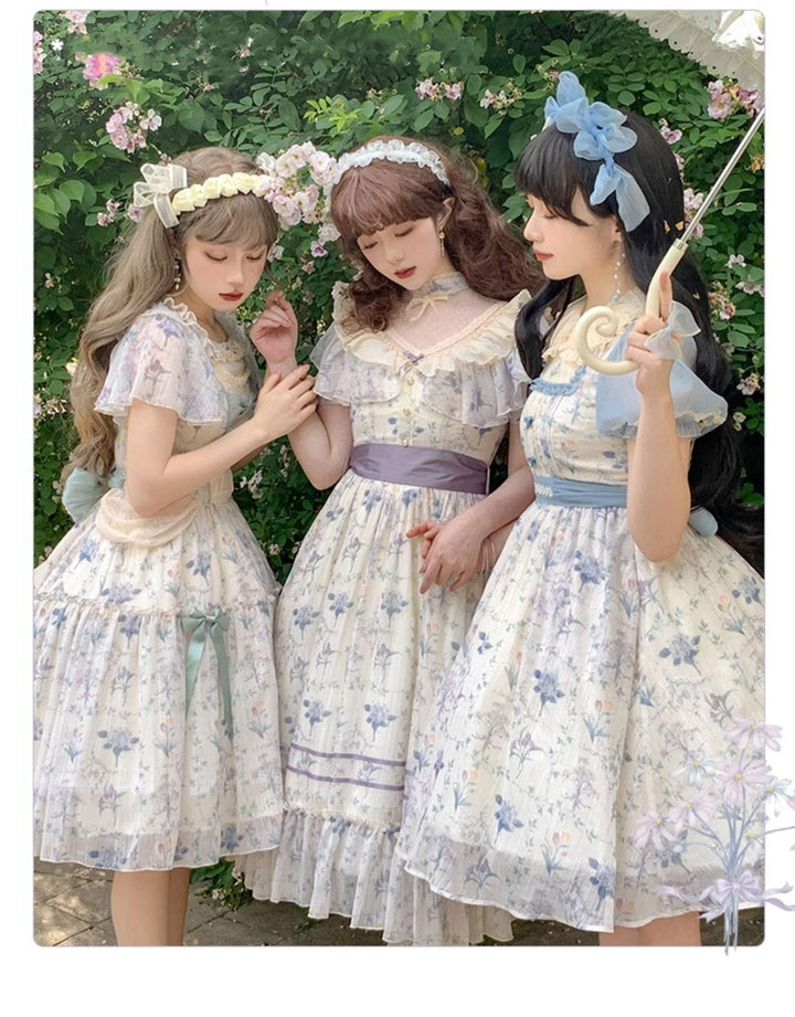 Classic Lolita Dress Letters And Poems Summer Flower Wall Series 37252:562074