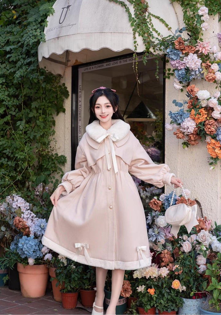 Ryousangata Coat JK Uniform Winter Coat With Ribbon 41132:692198