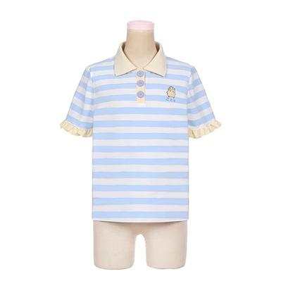 Yellow Suspender Shorts Blue Striped T-shirt (M S) 31734:370926 (M S) 31734:370926