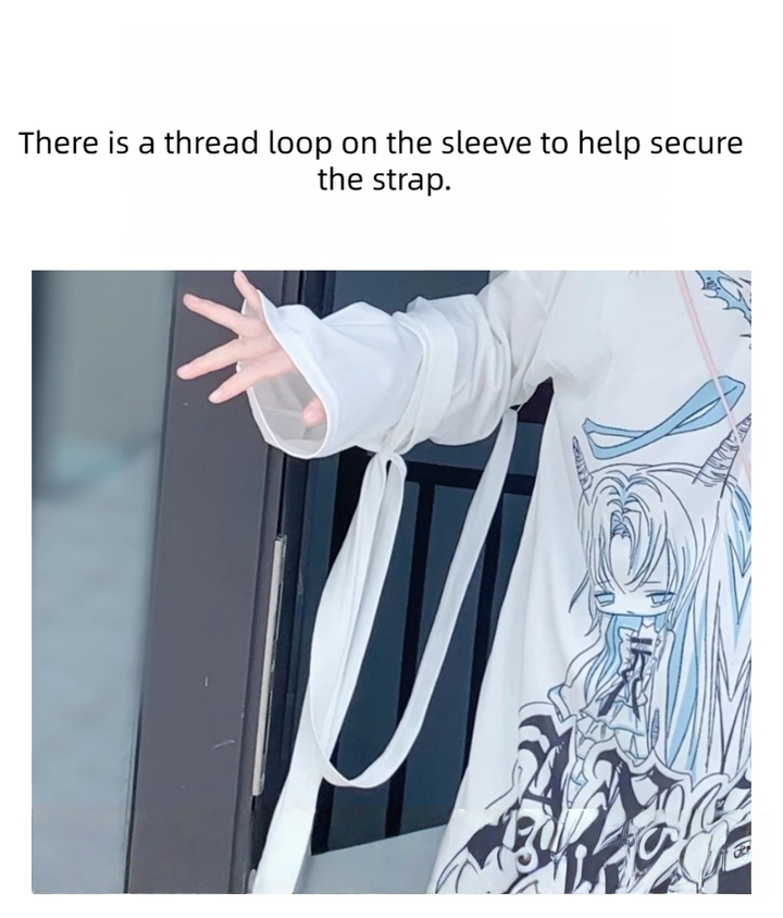 Subculture Long-Sleeved T-Shirt, Halter Neck With Strap 44775:826468