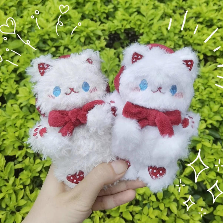 Kawaii Fashion Strawberry Kitten Keychain Plush Doll 21898:331828 21898:331828