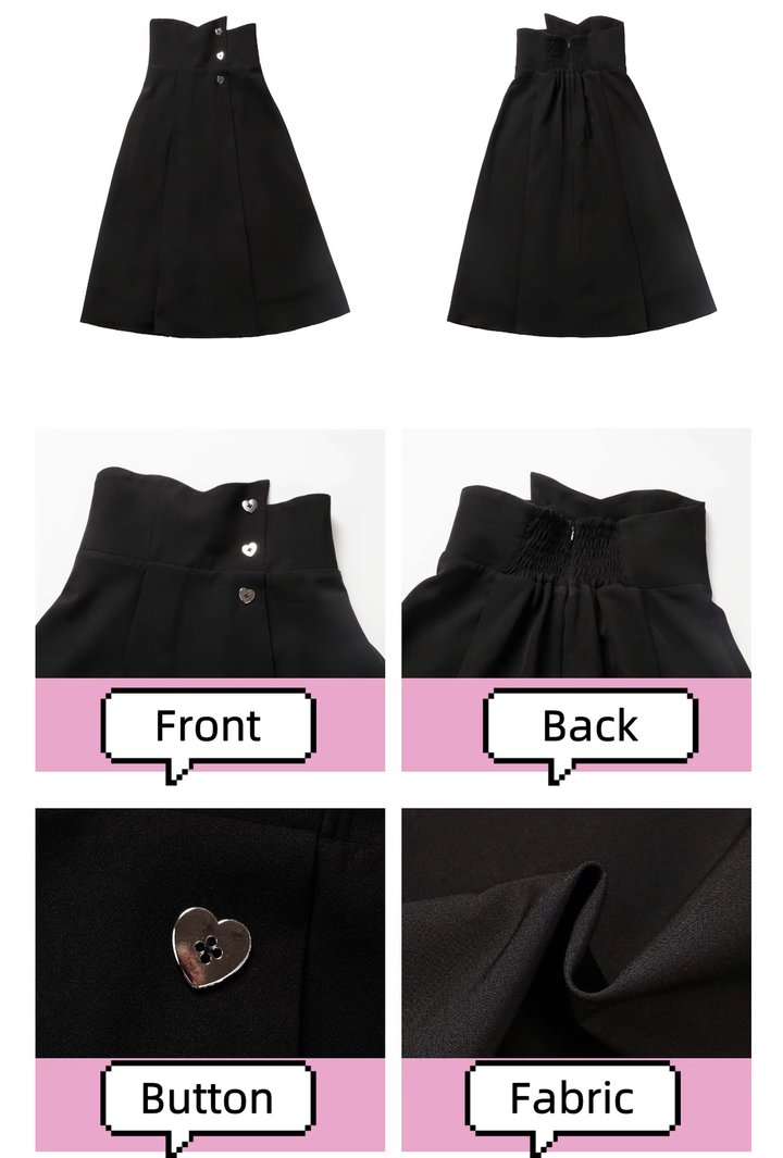 Elegant Outfit Set Chiffon Blouse Suspender Skirt Set 40238:663556