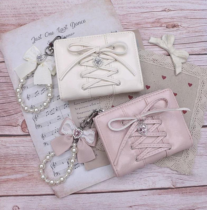 Ryousangata Wallet, Pearl Chain Bow Pendant 45070:839066