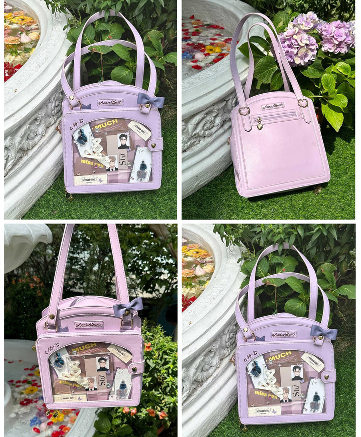 Kawaii Itbag Plaid Girl Large Capacity Handbag 33788:486042